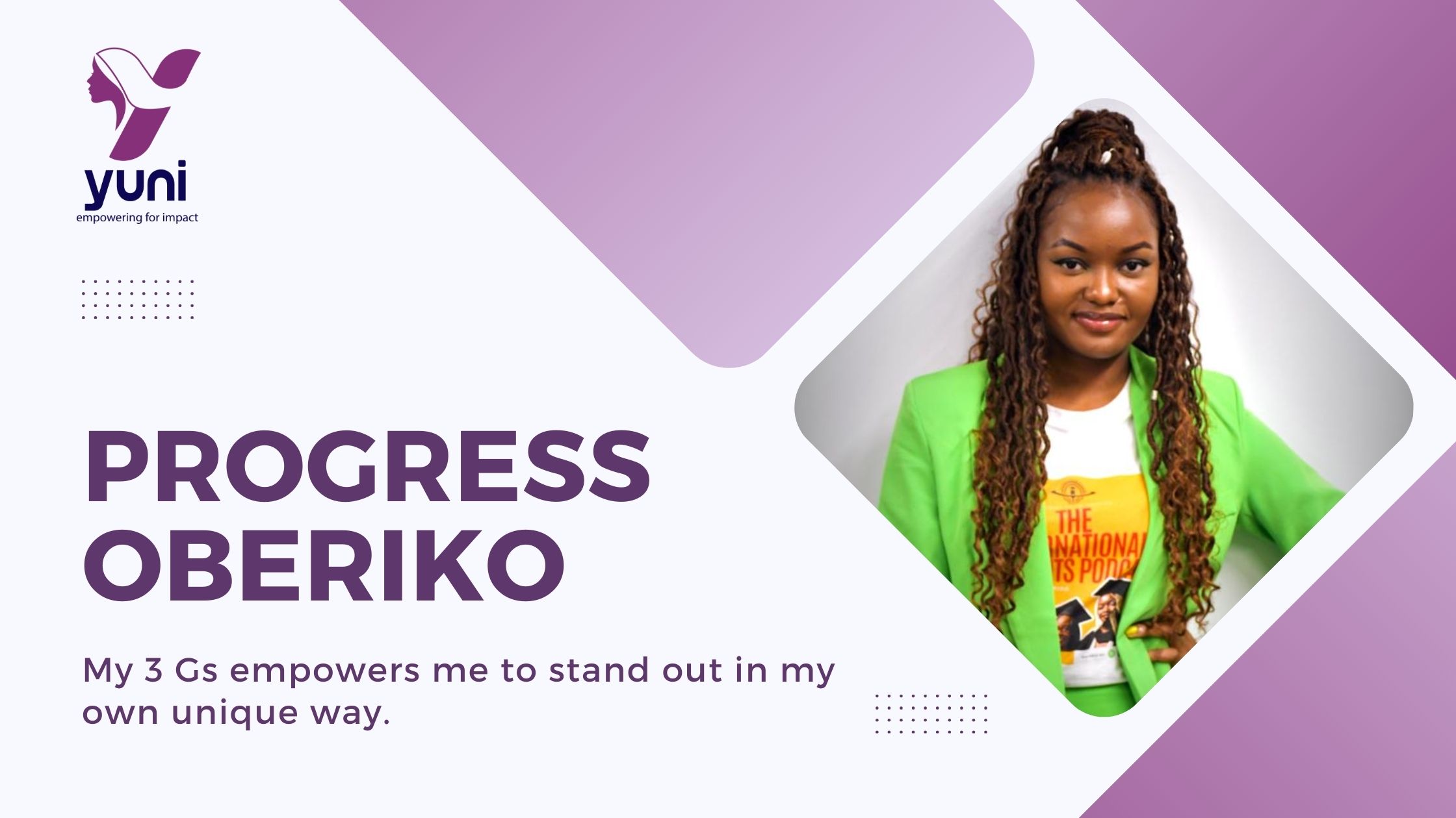 Progress Oberiko: Don’t Let Your Background Define You